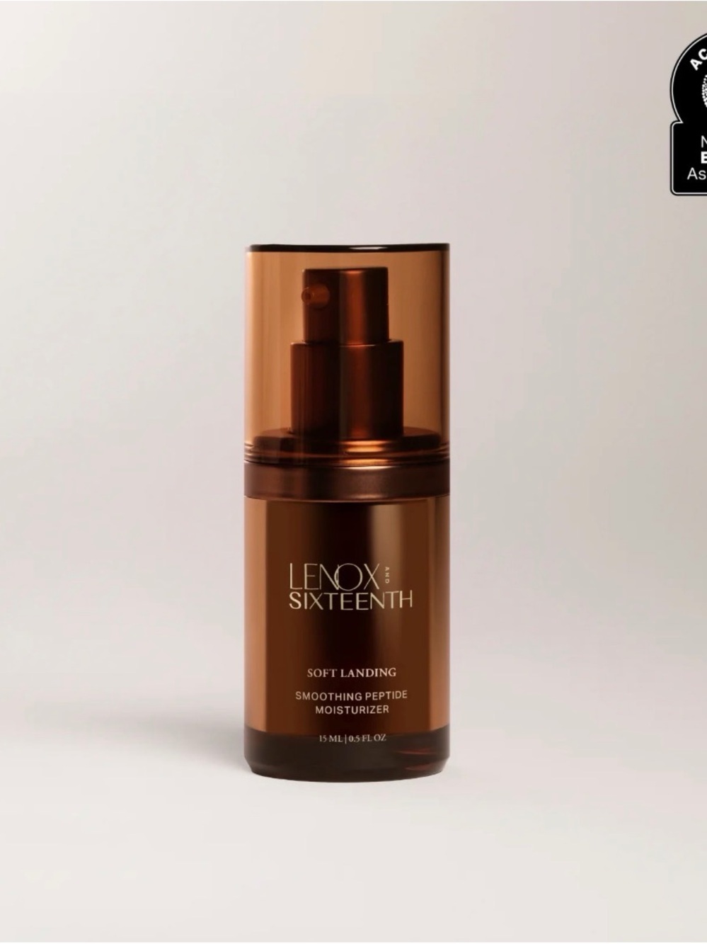Lenox & Sixteenth travel size Soft Landing Smoothing Peptide Moisturizer
